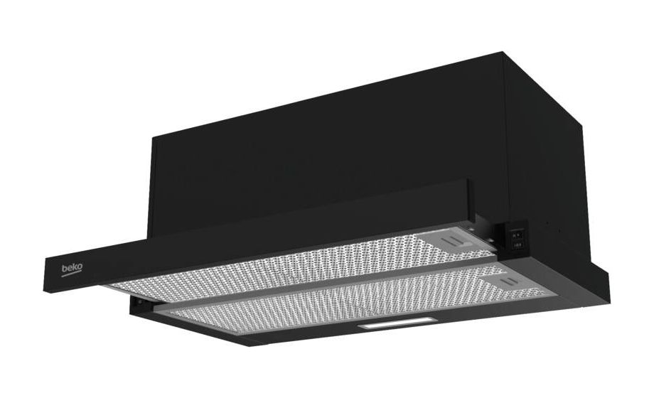 HNT61520BH Abluft/Umluft Dunstabzugshaube/Esse Einbau 60 cm (Schwarz) 