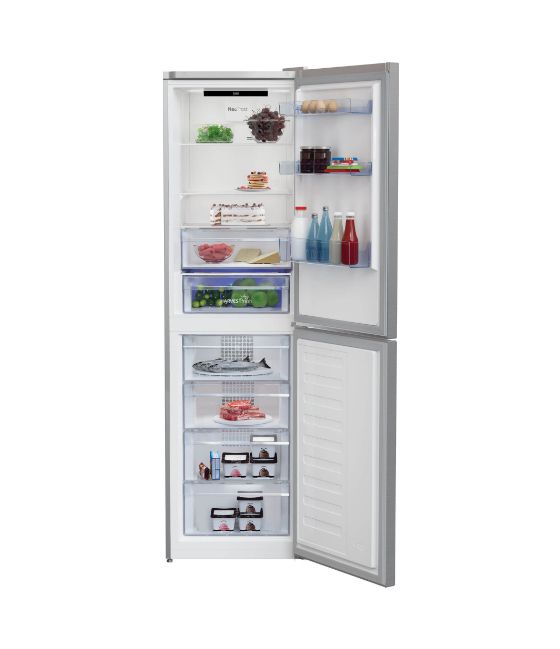 RCNA386E40ZXBN 215 l / 143 l Kühl-Gefrierkombi freistehend NoFrost 263 kWh Jahr  (Edelstahl) 