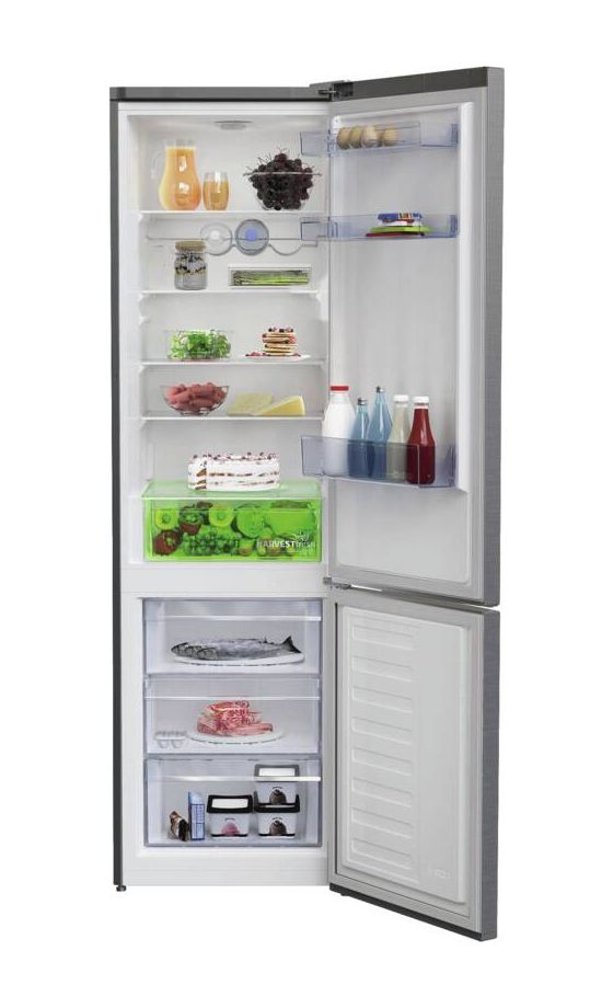 RCSA406K60XBN 266 l / 120 l Kühl-Gefrierkombi freistehend 162 kWh Jahr  (Edelstahl) 