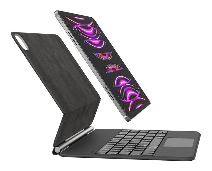 Pro Keyboard Case für Apple iPad Pro 13 Zoll M4/M5 bis 33 cm (13") mit Magnetisch  (Schwarz) 