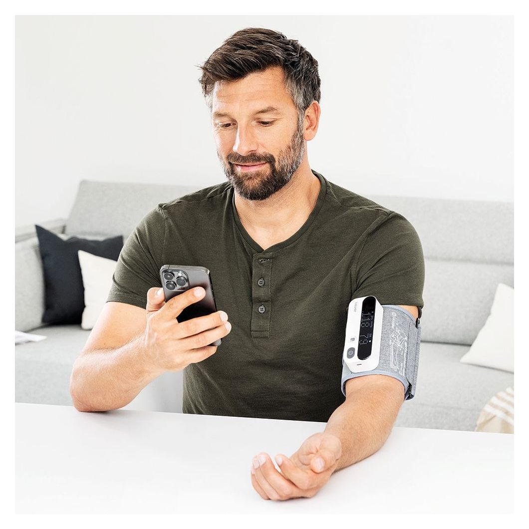 BM59 Oberarm-Blutdurckmessgerät mit farbiger LED-Skala 