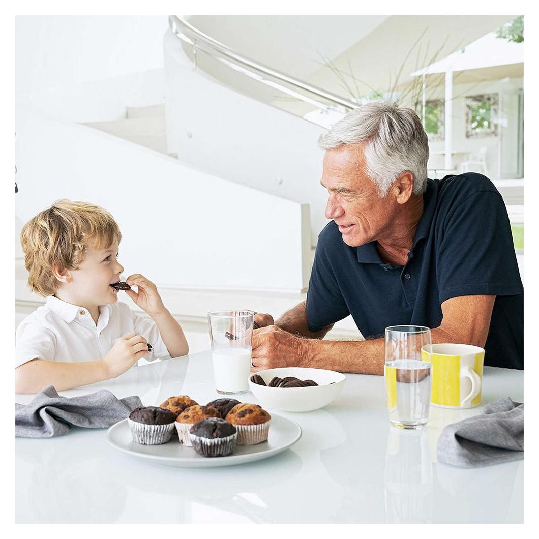 KS36 Elektronische Küchenwaage bis 2 kg Genauigkeit 0,1 g  (Silber) 