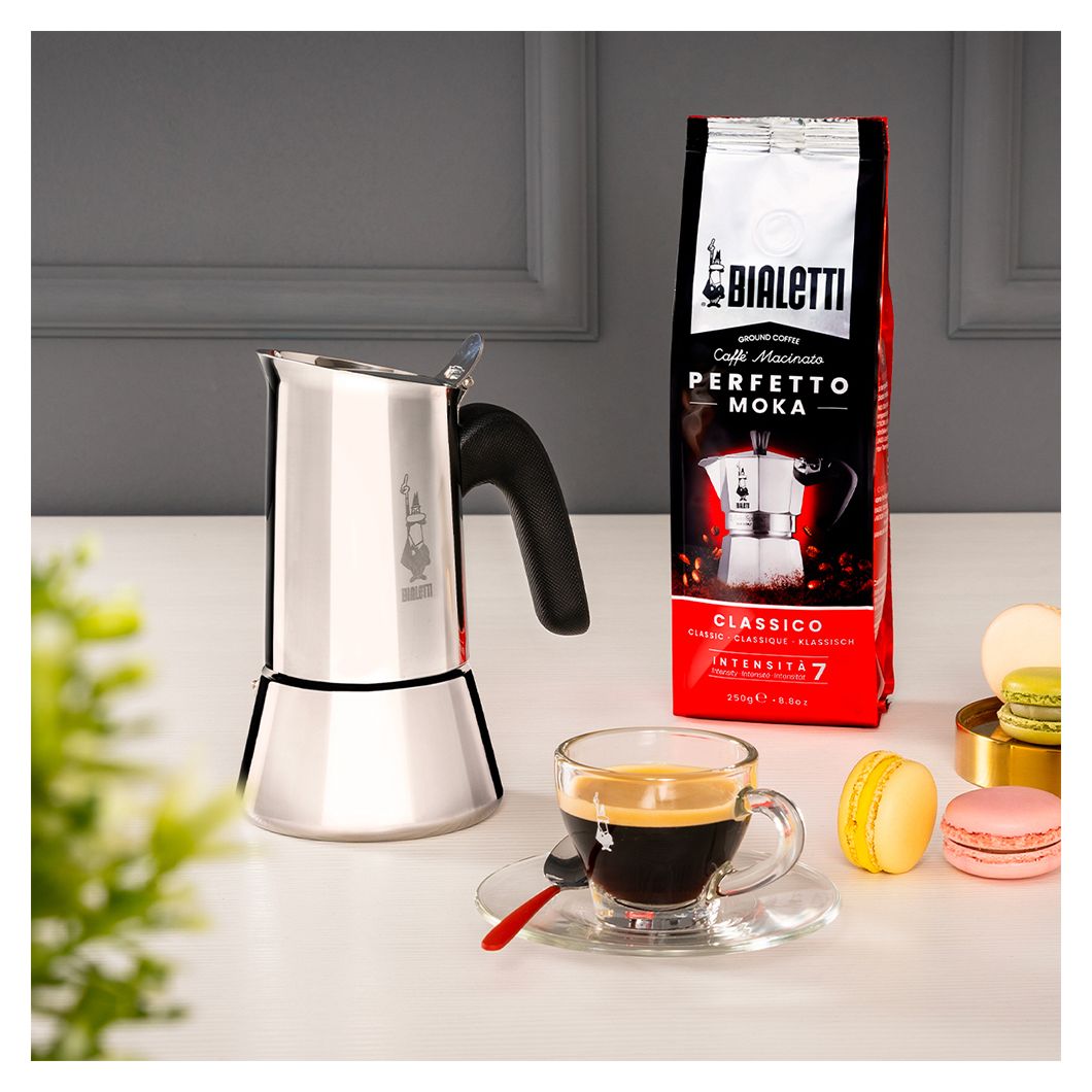 Venus Espressokocher 6 Tassen Filterkaffeemaschine  (Silber) 