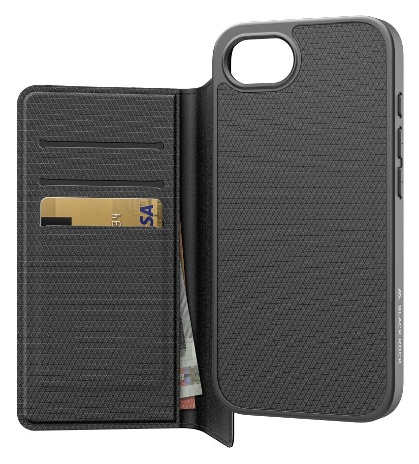 2-1 Wallet Geldbörsenhülle für Apple iPhone 16e  (Schwarz) 