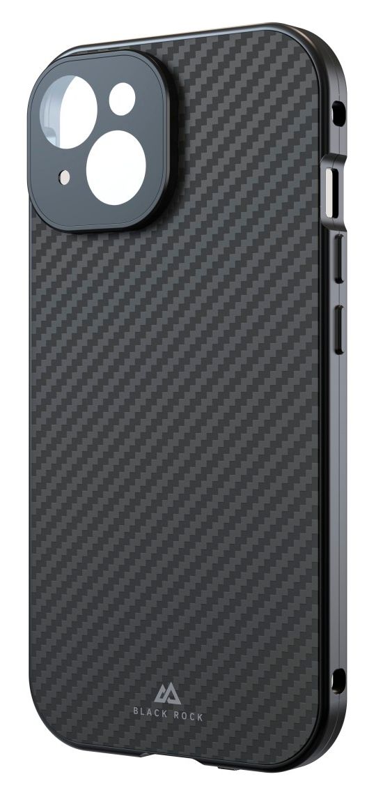 221252 Rückseiten-/Bildschirmschutz Karbon, Faser, Metall, Gehärtetes Glas 9H für  Apple iPhone 15 Kratzresistent 