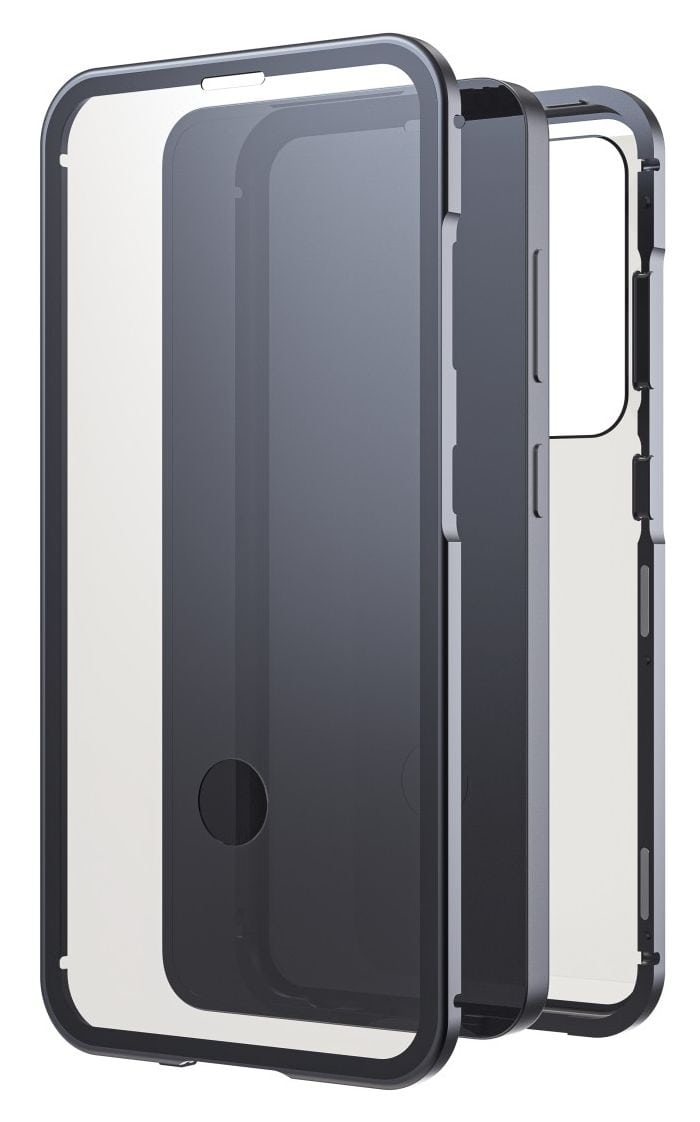 360° Glass Cover für Samsung Galaxy S25  (Schwarz) 