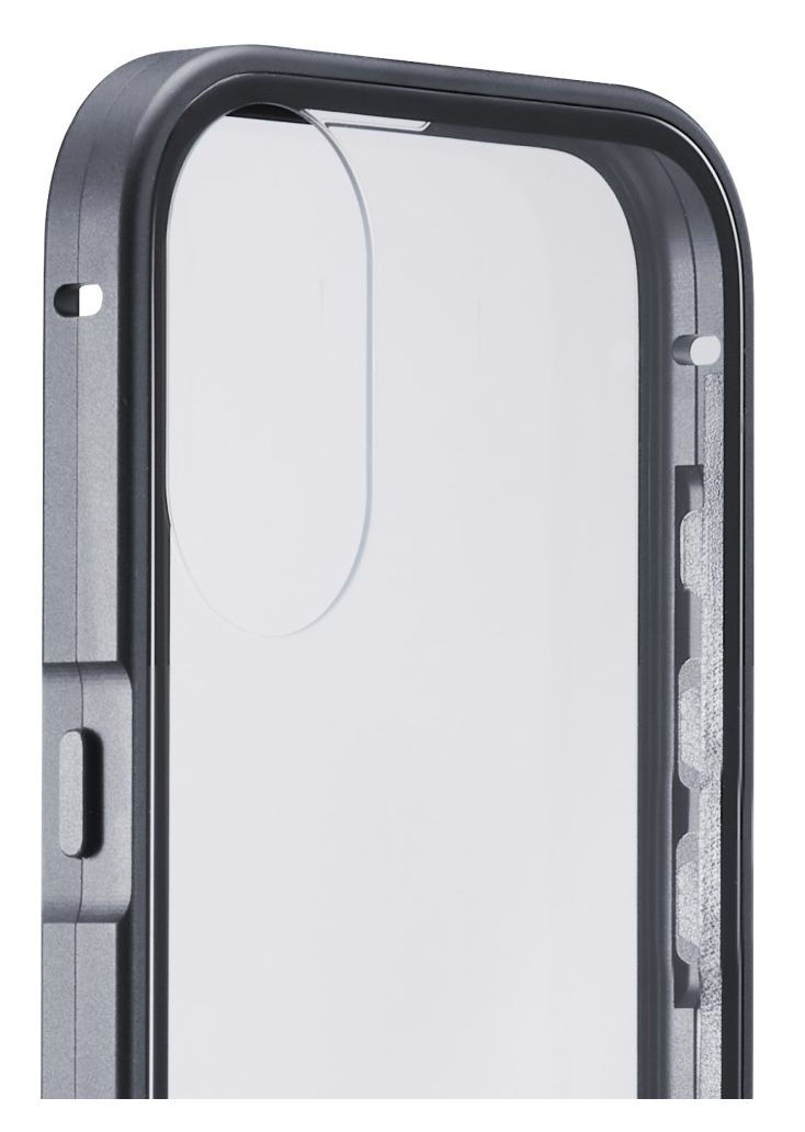 360 Grad Glass Cover für Apple iPhone 17  (Schwarz/Transparent) 