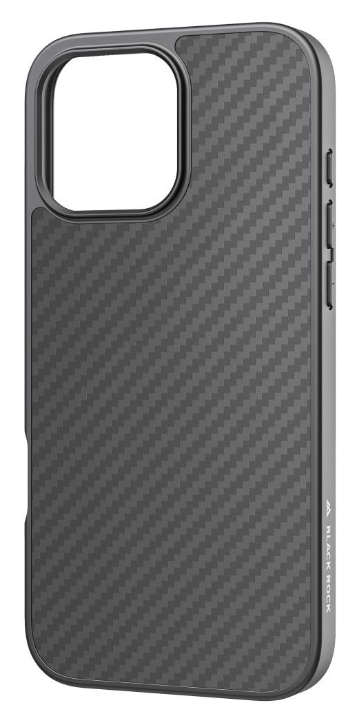 Robust Carbon Case Cover für Apple iPhone 16 Pro Max  (Schwarz) 