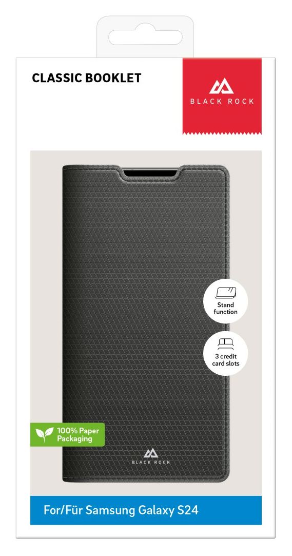 The Classic Case Folio für Samsung Galaxy S24  (Schwarz) 