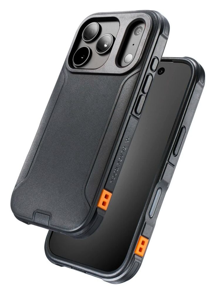 Ultra Robust Cover für Apple iPhone 17 Pro / 18 Pro  (Schwarz, Orange) 