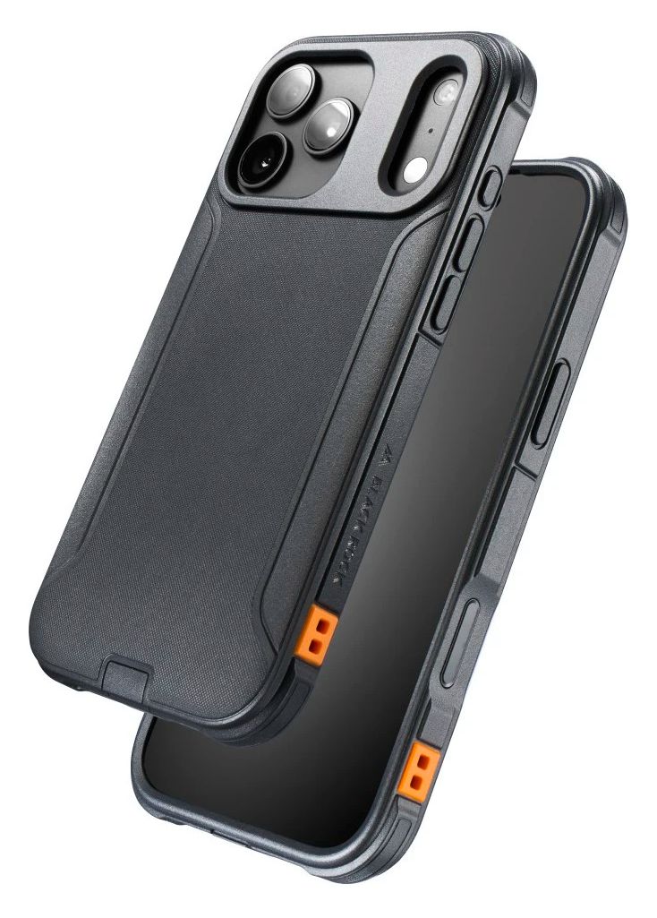 Ultra Robust Cover für Apple iPhone 17 Pro Max  / 18 Pro Max  (Schwarz, Orange) 