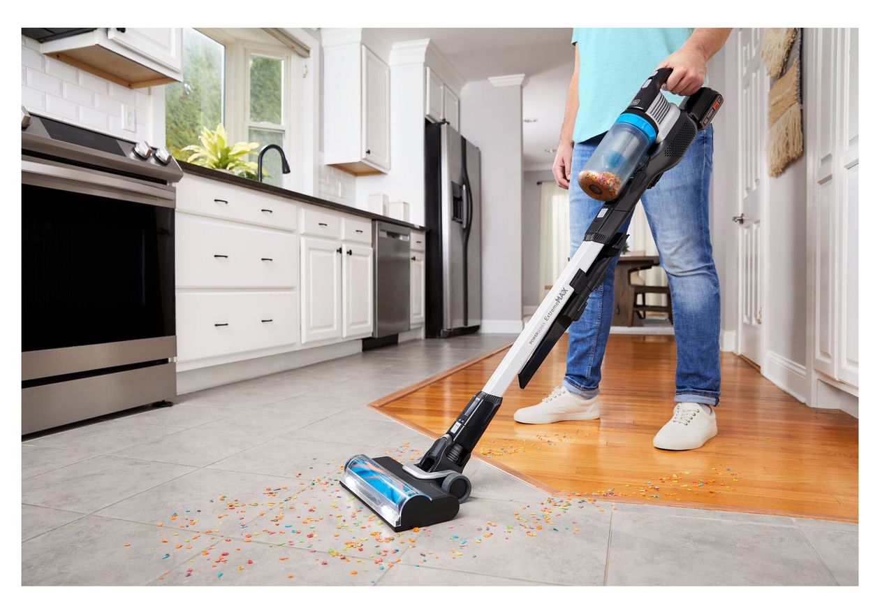 BHFEB520D1 Handstaubsauger Beutellos bis 55 min Laufzeit 20 V (Schwarz, Transparent, Weiß) 