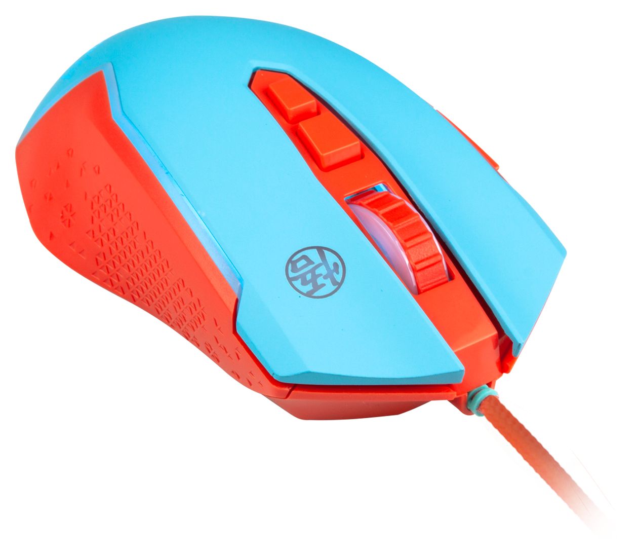 Dragon Ball Super 8000 DPI Gaming Maus  (Blau, Orange) 