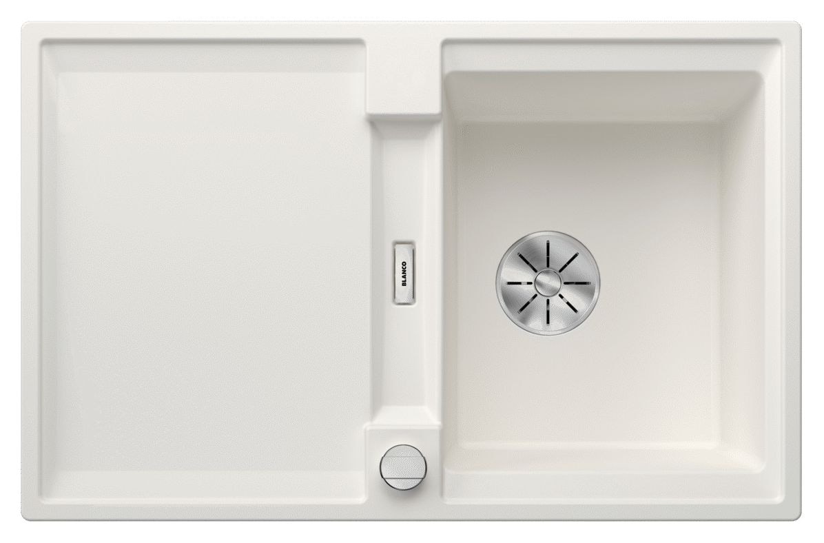 ADIRA 45 S Einbauspüle für 45 cm Unterschrank Silgranit 1 Becken  (Weiß) 