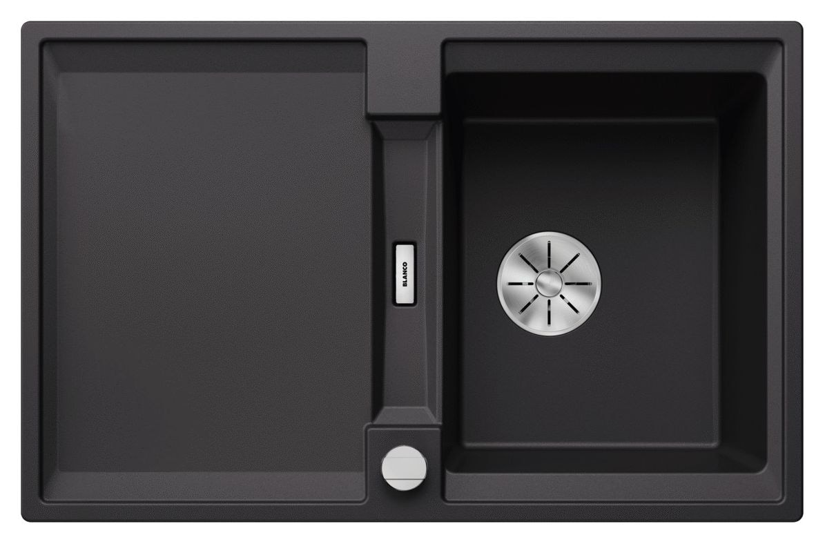 ADIRA 45 S Einbauspüle für 45 cm Unterschrank Silgranit 1 Becken  (Schwarz) 