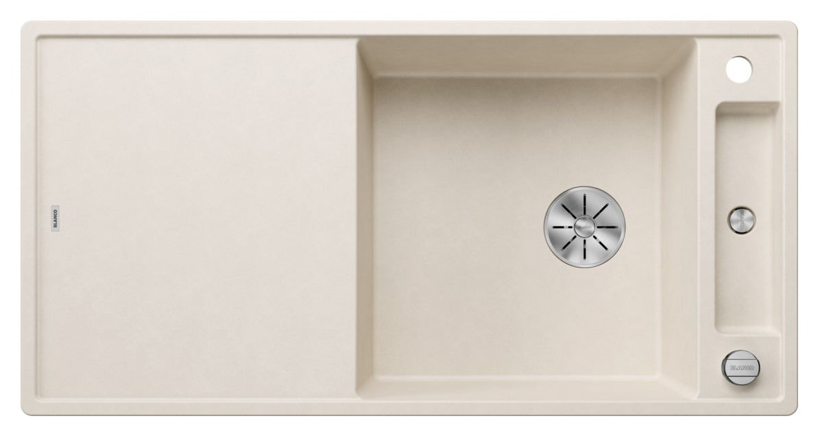 AXIA III XL 6 S Einbauspüle für 60 cm Unterschrank Silgranit 2 Becken  (Weiß) 