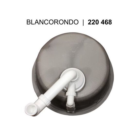 BLANCORONDO Einbauspüle für 45 cm Unterschrank Silgranit 1 Becken  (Schwarz) 