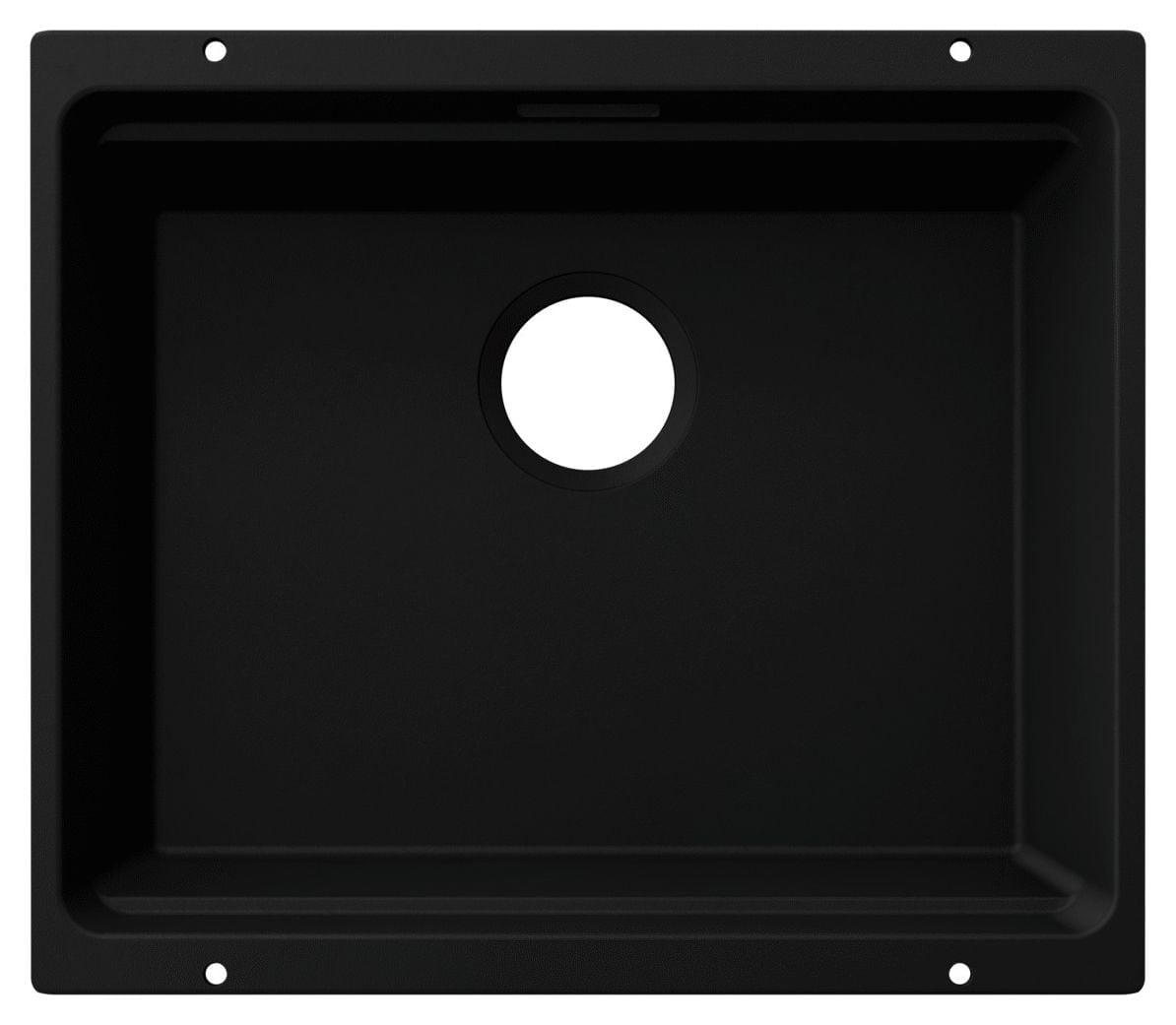 ETAGON 500-U Unterbauspüle für 60 cm Unterschrank Silgranit 1 Becken  (Schwarz) 