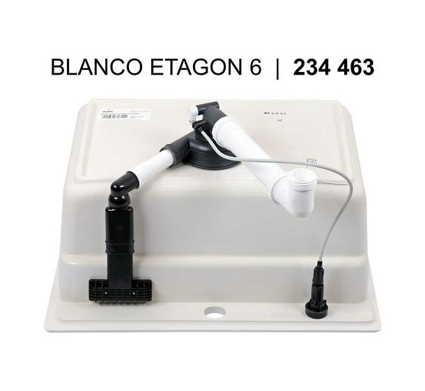 ETAGON 6, Keramik PuraPlus, schwarz, mit Ablauffernbedienung, mit Zubehör, keine Beckenlage, 600 mm Untermaß 