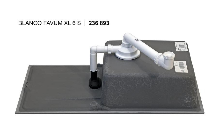 FAVUM XL 6 S Einbauspüle für 60 cm Unterschrank Silgranit 2 Becken  (Braun) 