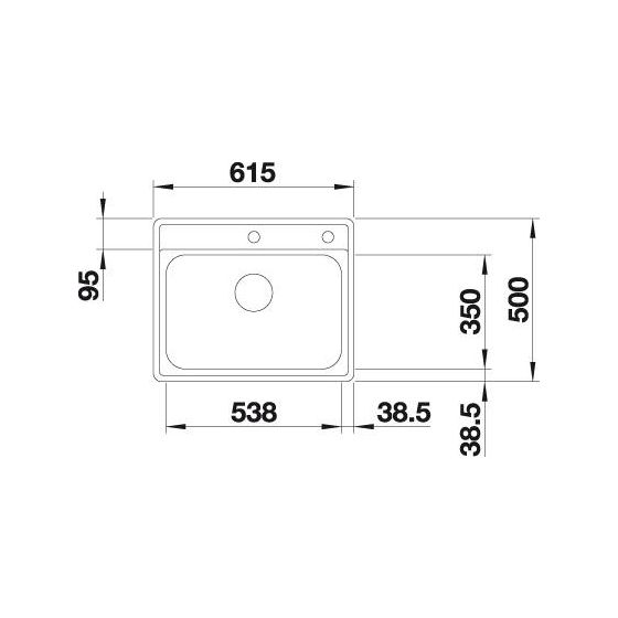 LEMIS 6-IF, Edelstahl Bürstfinish, mit Ablauffernbedienung, keine Beckenlage, 600 mm Untermaß 