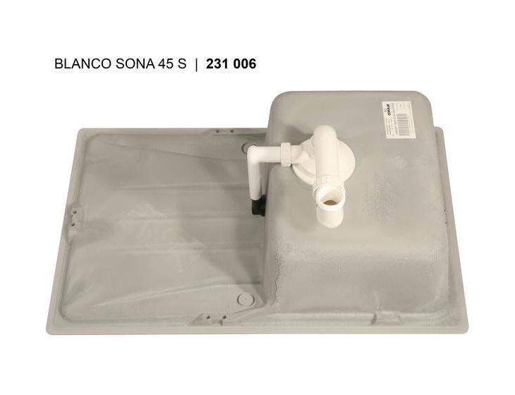 SONA 45 S, SILGRANIT, cafe, ohne Ablauffernbedienung, reversibel, 450 mm Untermaß 