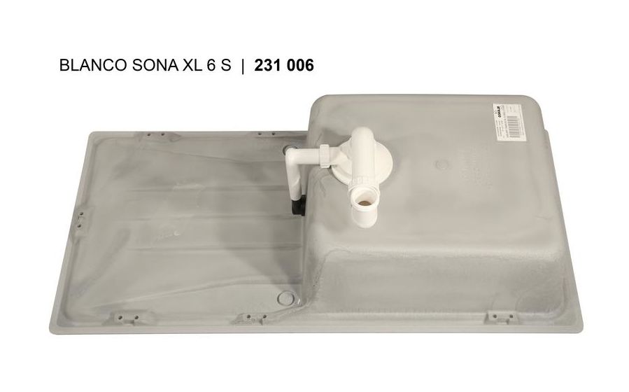 SONA XL 6 S, SILGRANIT, cafe, ohne Ablauffernbedienung, reversibel, 600 mm Untermaß 