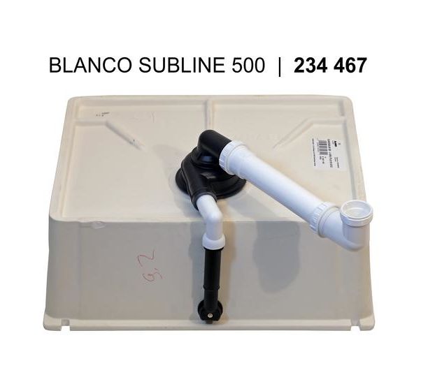SUBLINE 500-U Unterbauspüle für 60 cm Unterschrank Keramik 1 Becken 