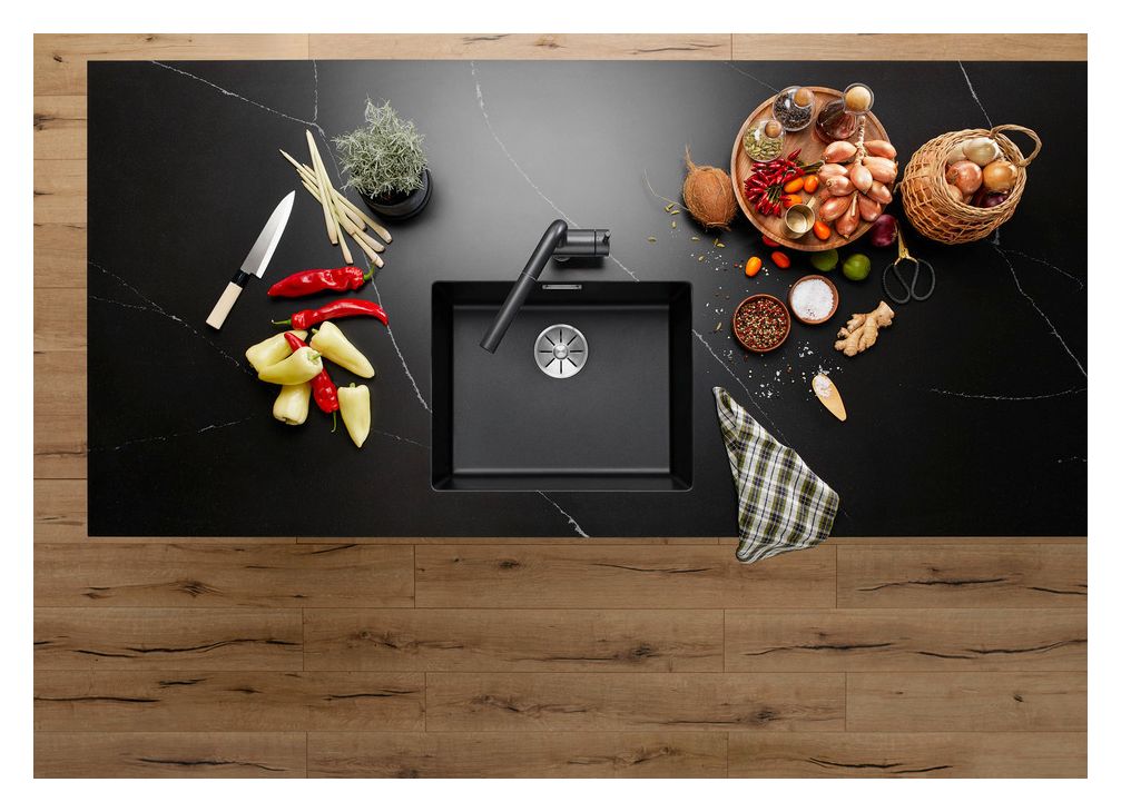 SUBLINE 500-U Unterbauspüle für 60 cm Unterschrank Silgranit 1 Becken  (Anthrazit) 