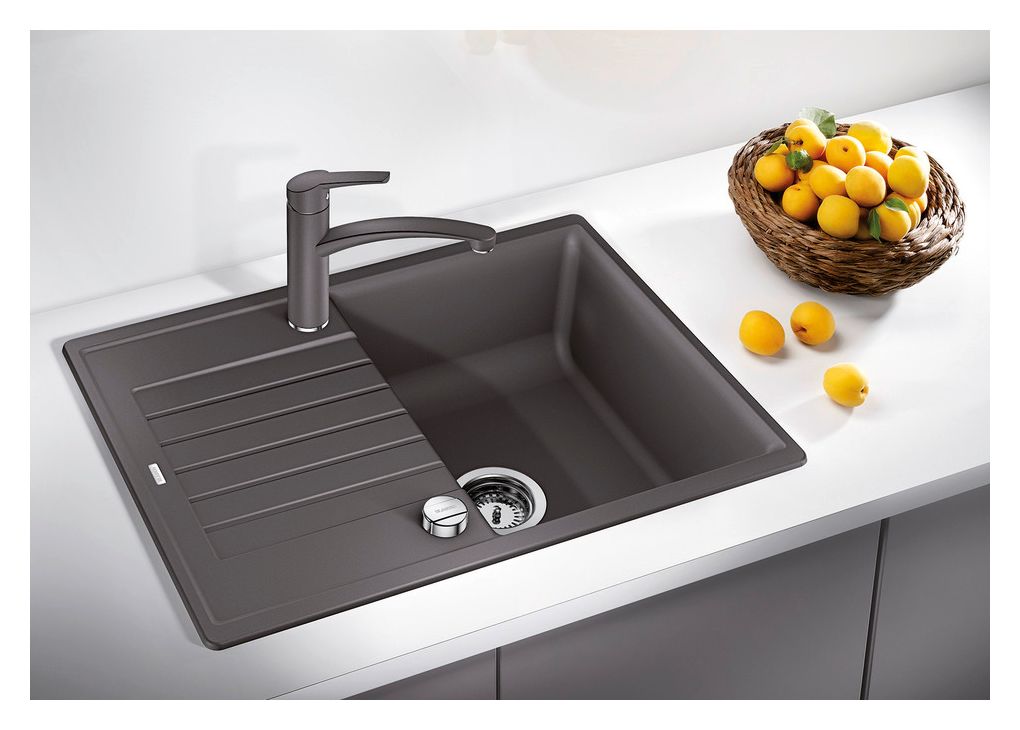 ZIA 45 S Compact Einbauspüle für 45 cm Unterschrank Silgranit 1 Becken  (Grau) 