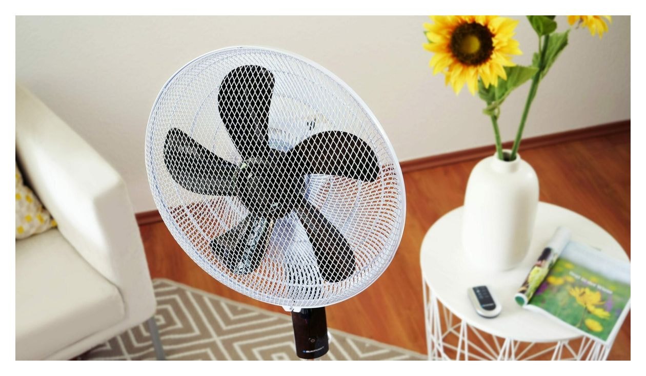 ASF701 Ventilator Stand neigbar 40 dB  (Schwarz, Weiß) 