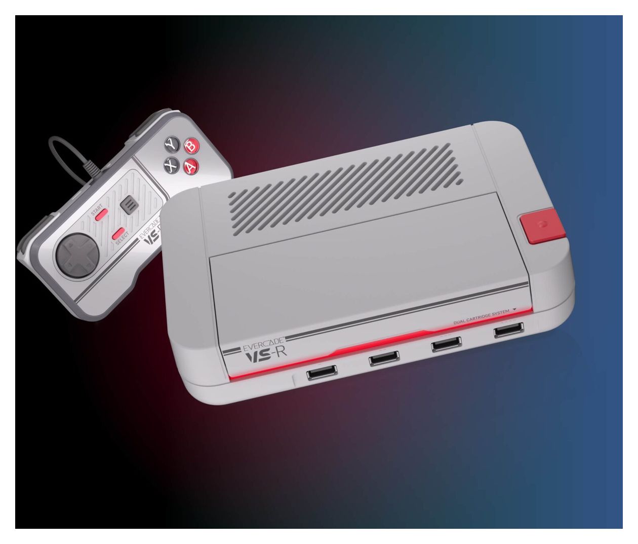 Evercade VS-R  4 GB  (Grau, Rot) 