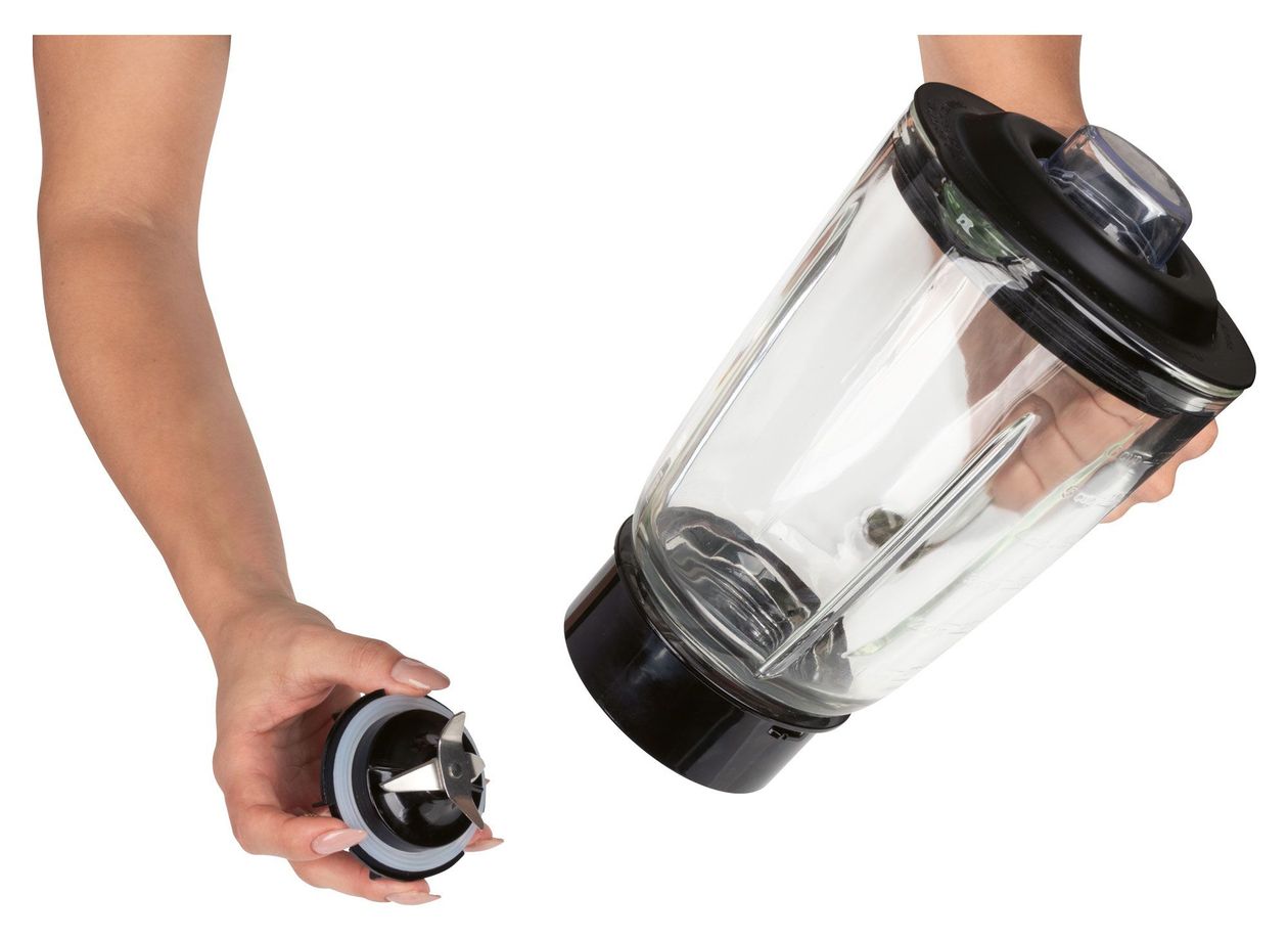 UM6084CB 1,5 l Standmixer 3 Geschwindigkeiten 700 W (Edelstahl, Transparent) 