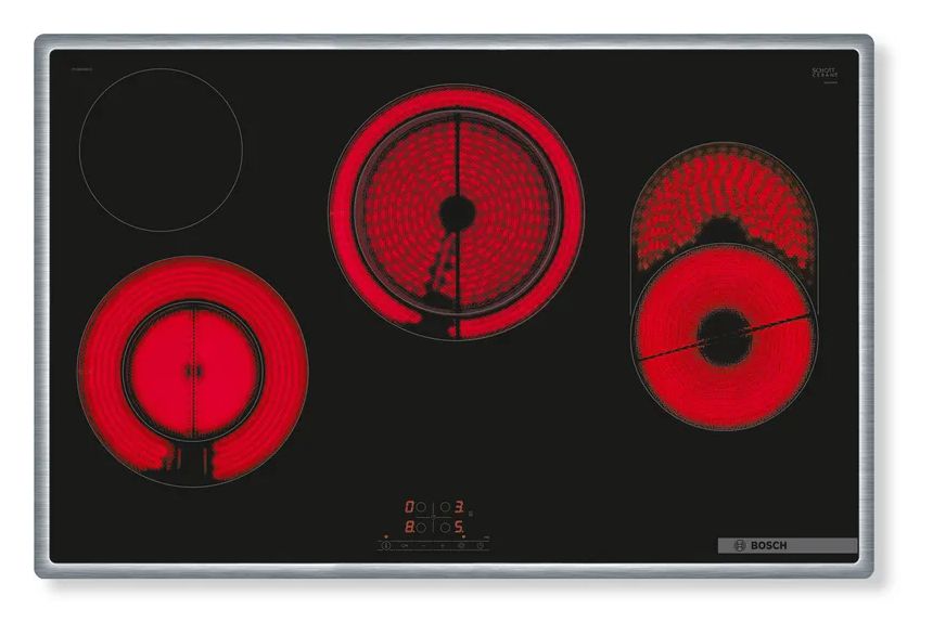 HBD672LS83 (HBG578BS3 + PKH845BB1D) Backofen-Set groß AutoClean mit autarkem 80 cm Glaskeramik Kochfeld 