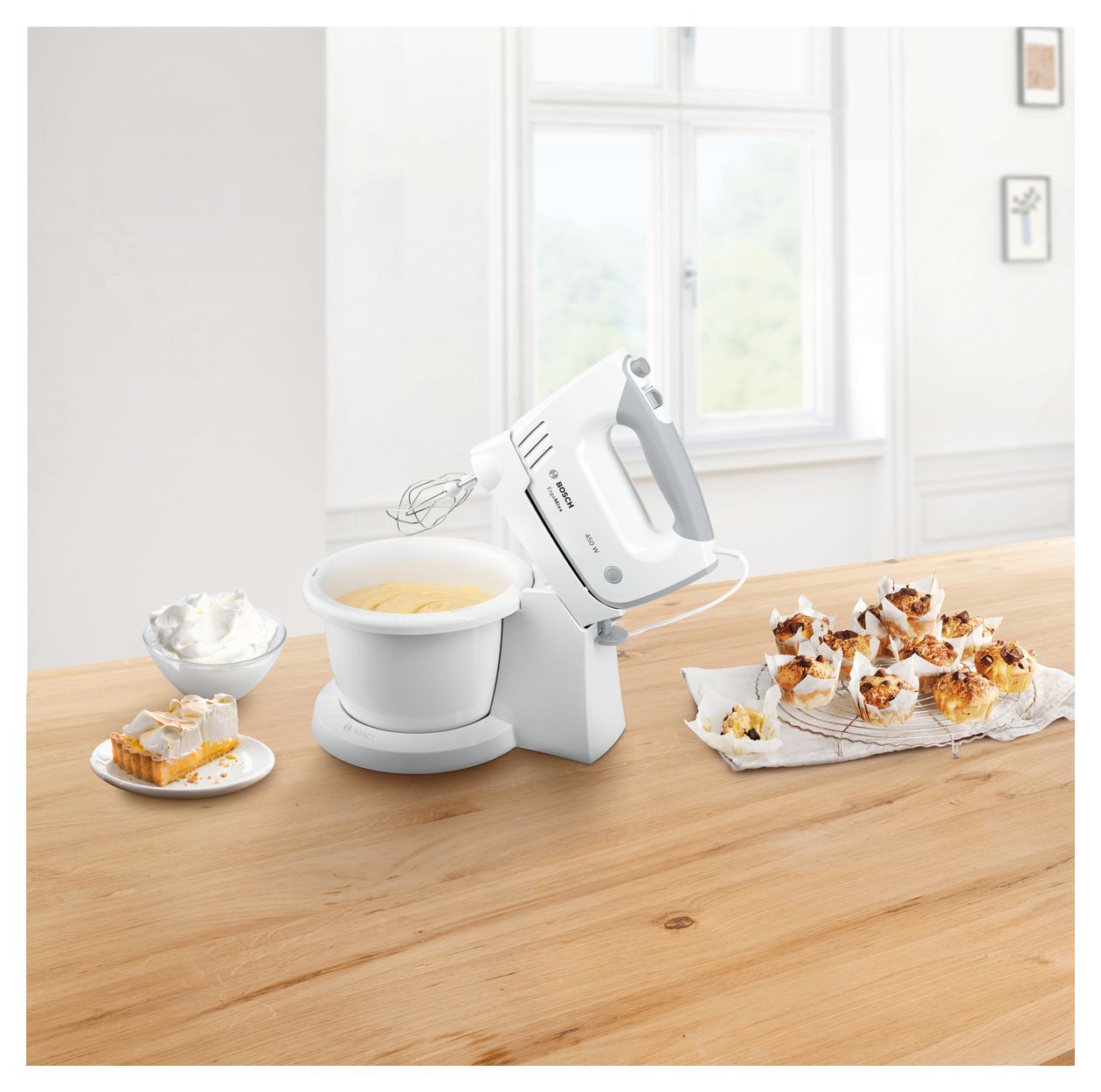 MFQ36460 ErgoMixx inkl. Rührschüssel Standmixer 450 W 5 Stufen  (Weiß) 