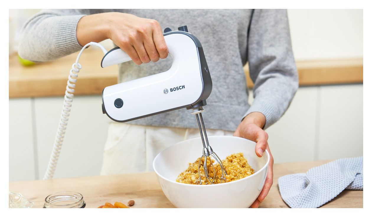 MFQ49300 Handmixer 850 W 5 Stufen (Schwarz, Edelstahl, Weiß) 