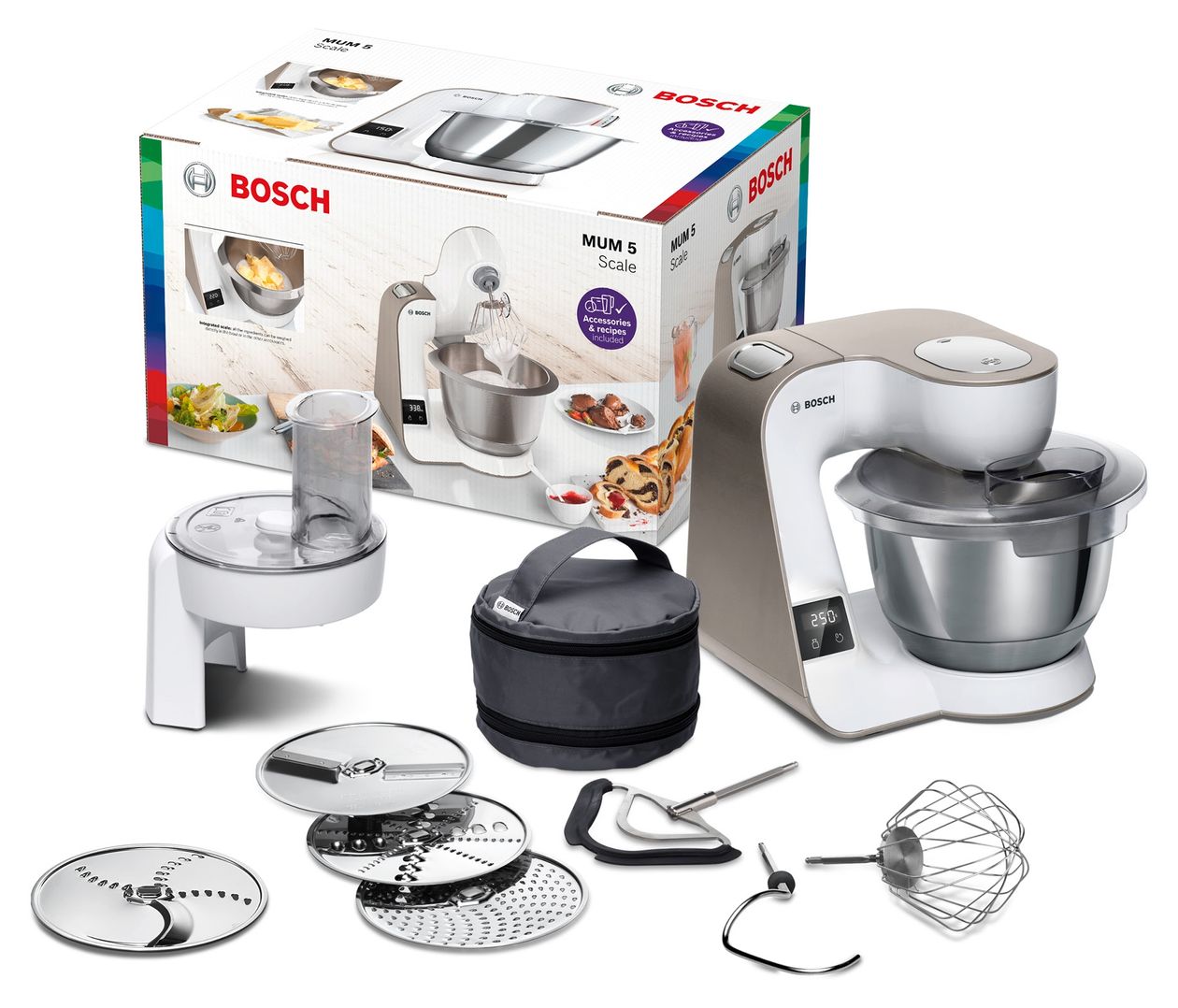 MUM5XW10 1000 W Küchenmaschine 3,9 l mit Waage  (Weiß) 