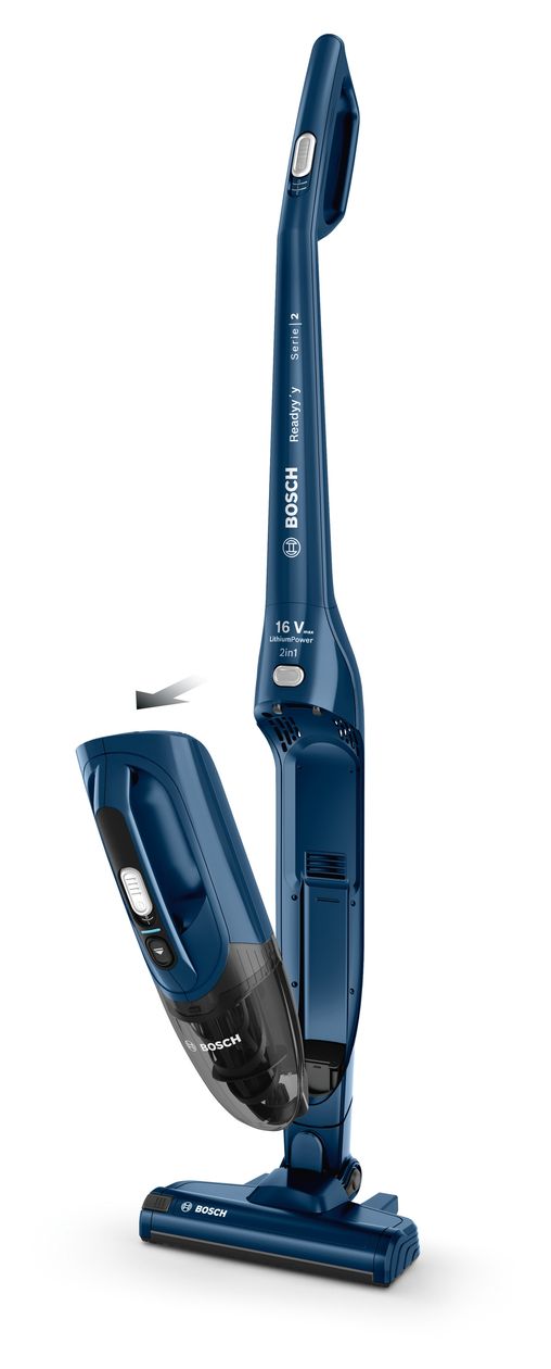 Serie 2 BCHF216S Handstaubsauger Beutellos bis 40 min Laufzeit 14,4 V  (Blau) 