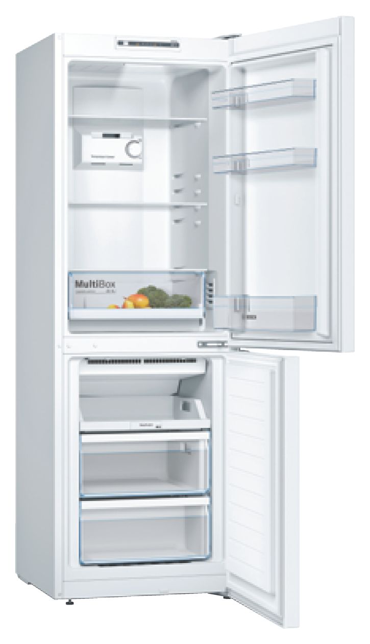Serie 2 KGN33NWEB 193 l / 89 l Kühl-Gefrierkombi freistehend 237 kWh Jahr  (Weiß) 