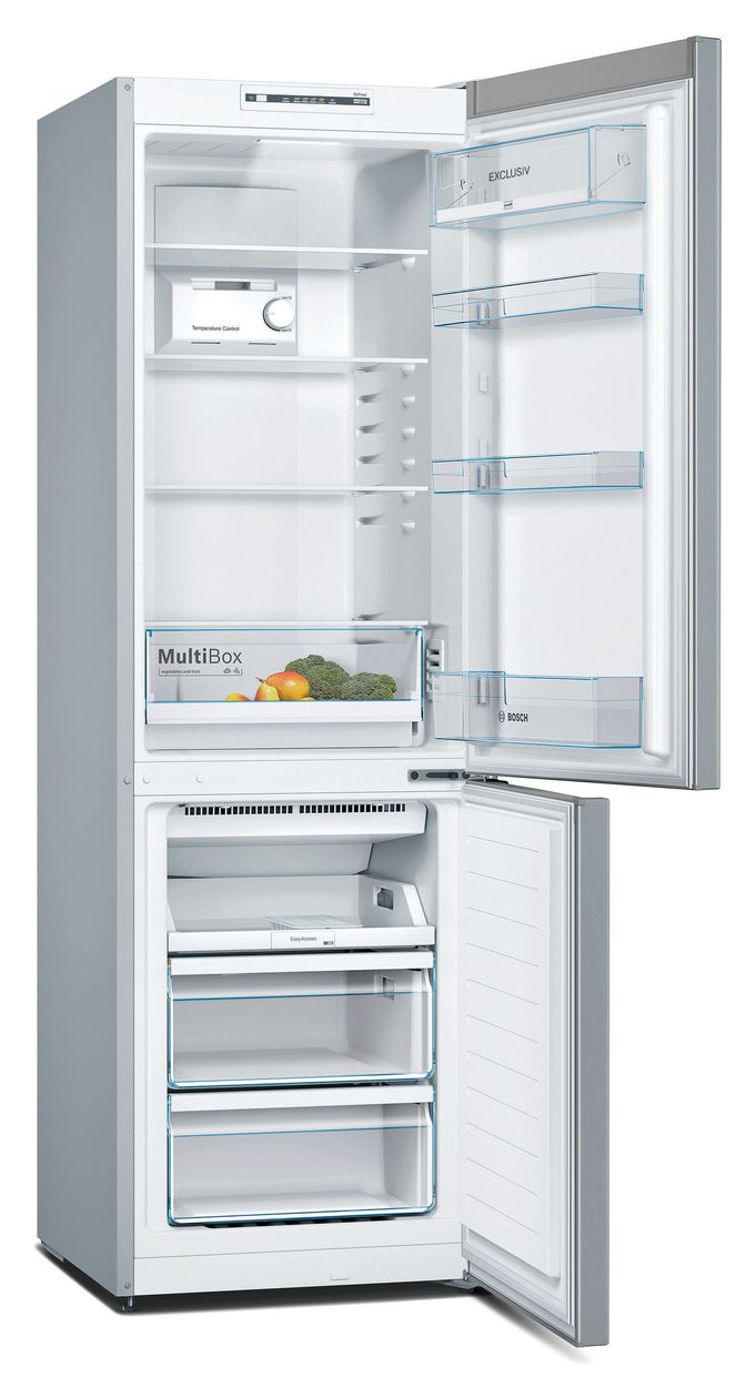 Serie 2 KGN36ELEA 216 l / 89 l Kühl-Gefrierkombi freistehend NoFrost 239 kWh Jahr  (Edelstahl) 