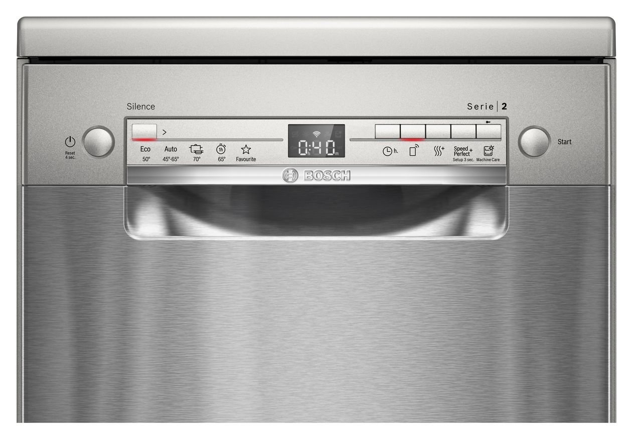 Serie 2 SPS2HMI42E 45 cm Geschirrspüler freistehend Leise 10 Maßgedecke aquaStop Funktion 