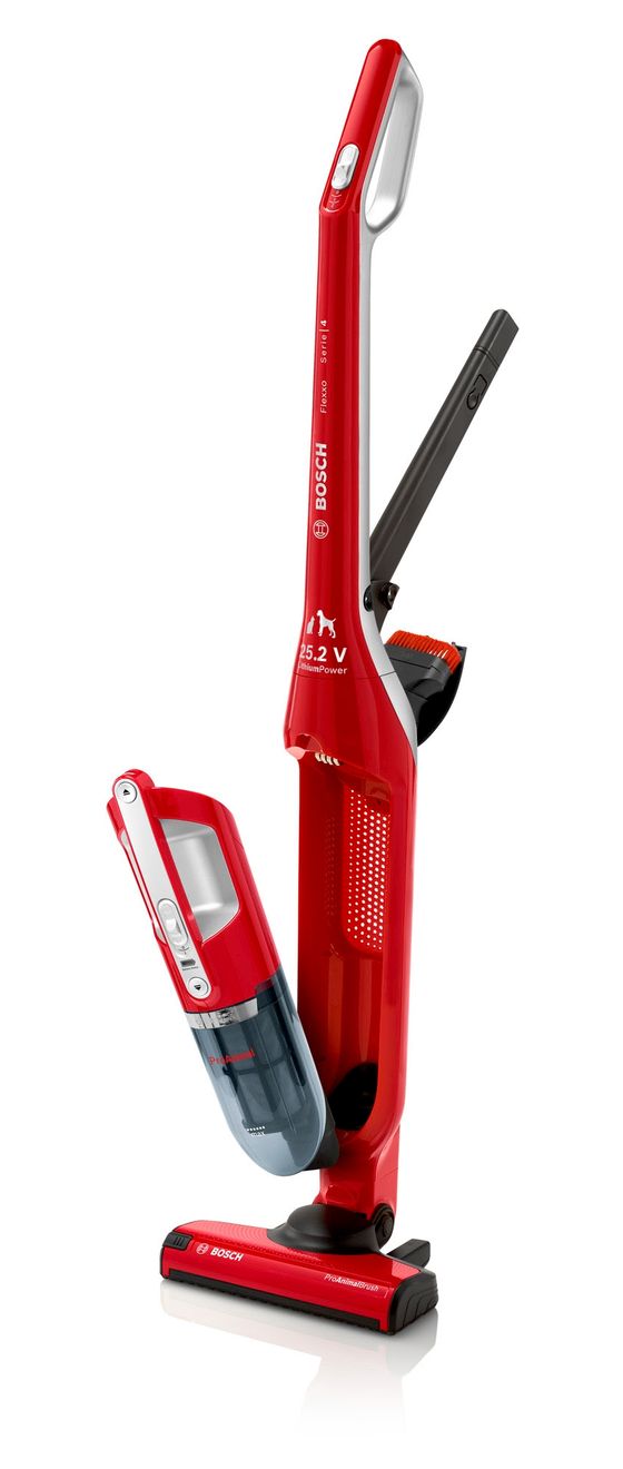 Serie 4 BBH3ZOO25 Handstaubsauger Beutellos bis 55 min Laufzeit 25,2 V  (Rot) 