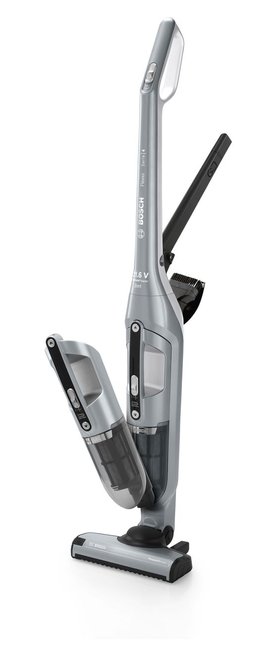Serie 4 BCH3P210 Handstaubsauger Beutellos bis 50 min Laufzeit 21,6 V  (Schwarz, Grau) 