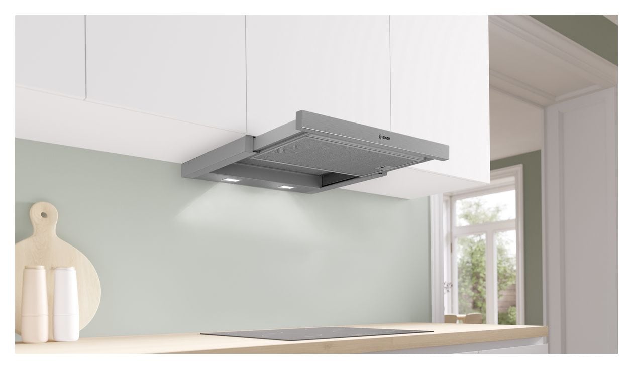 Serie 4 DFM064A52 Abluft/Umluft Dunstabzugshaube/Esse Decke 60 cm (Silber) 