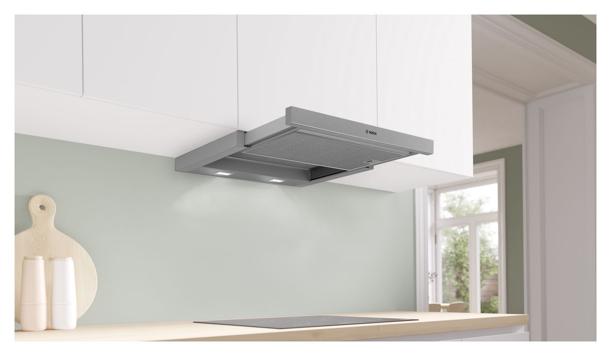 Serie 4 DFR067A52 Abluft/Umluft Dunstabzugshaube/Esse Einbau 60 cm (Silber) 