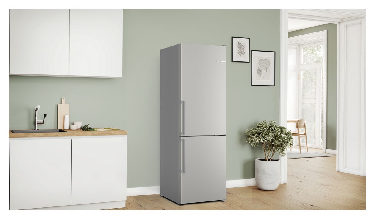 Serie 4 KGN36VIBT 218 l / 103 l Kühl-Gefrierkombi freistehend NoFrost 127 kWh Jahr  (Edelstahl) 