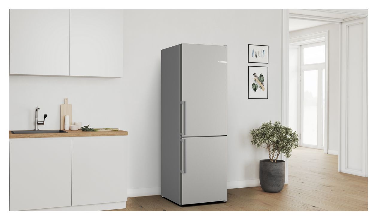 Serie 4 KGN36VICT 218 l / 103 l Kühl-Gefrierkombi freistehend NoFrost 159 kWh Jahr  (Edelstahl) 