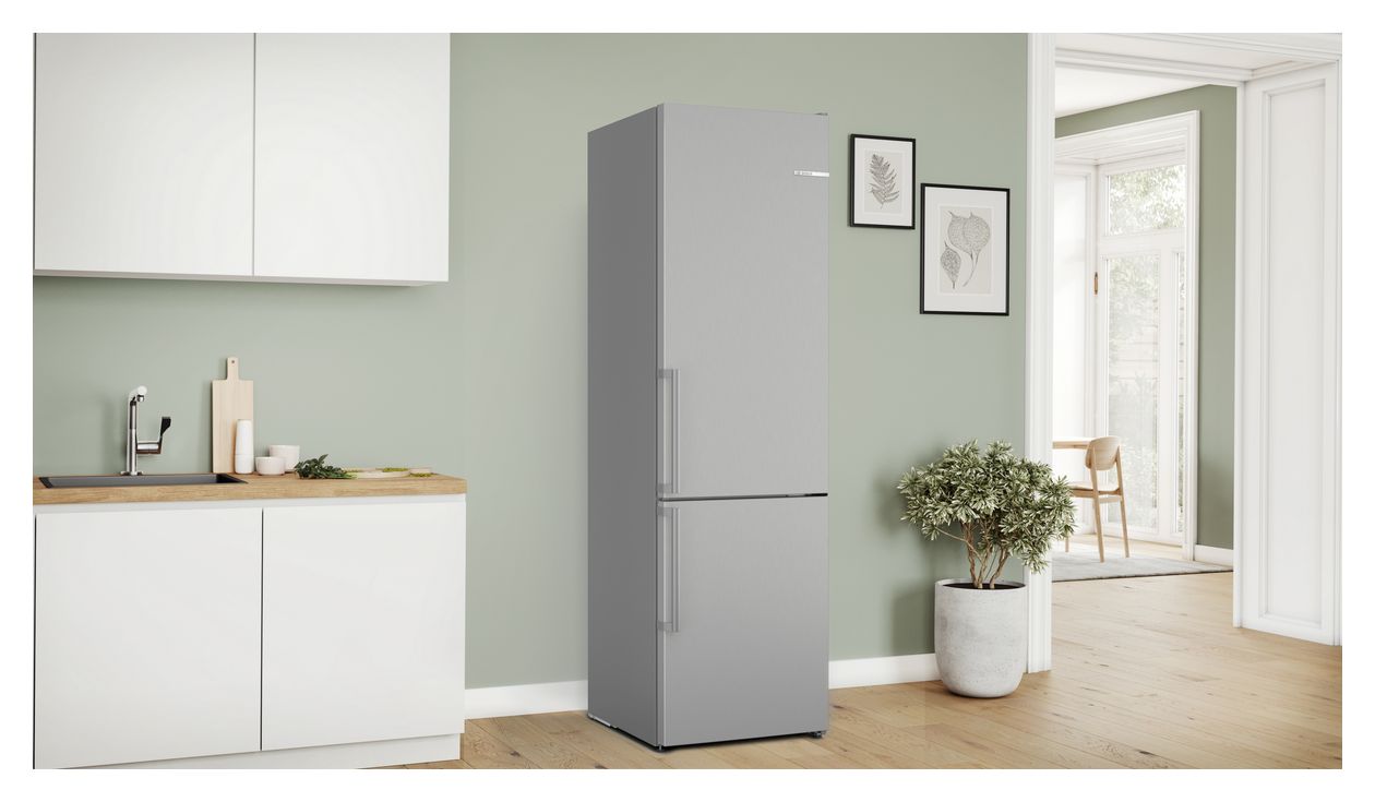 Serie 4 KGN39VLCT 260 l / 103 l Kühl-Gefrierkombi freistehend NoFrost 162 kWh Jahr  (Edelstahl) 