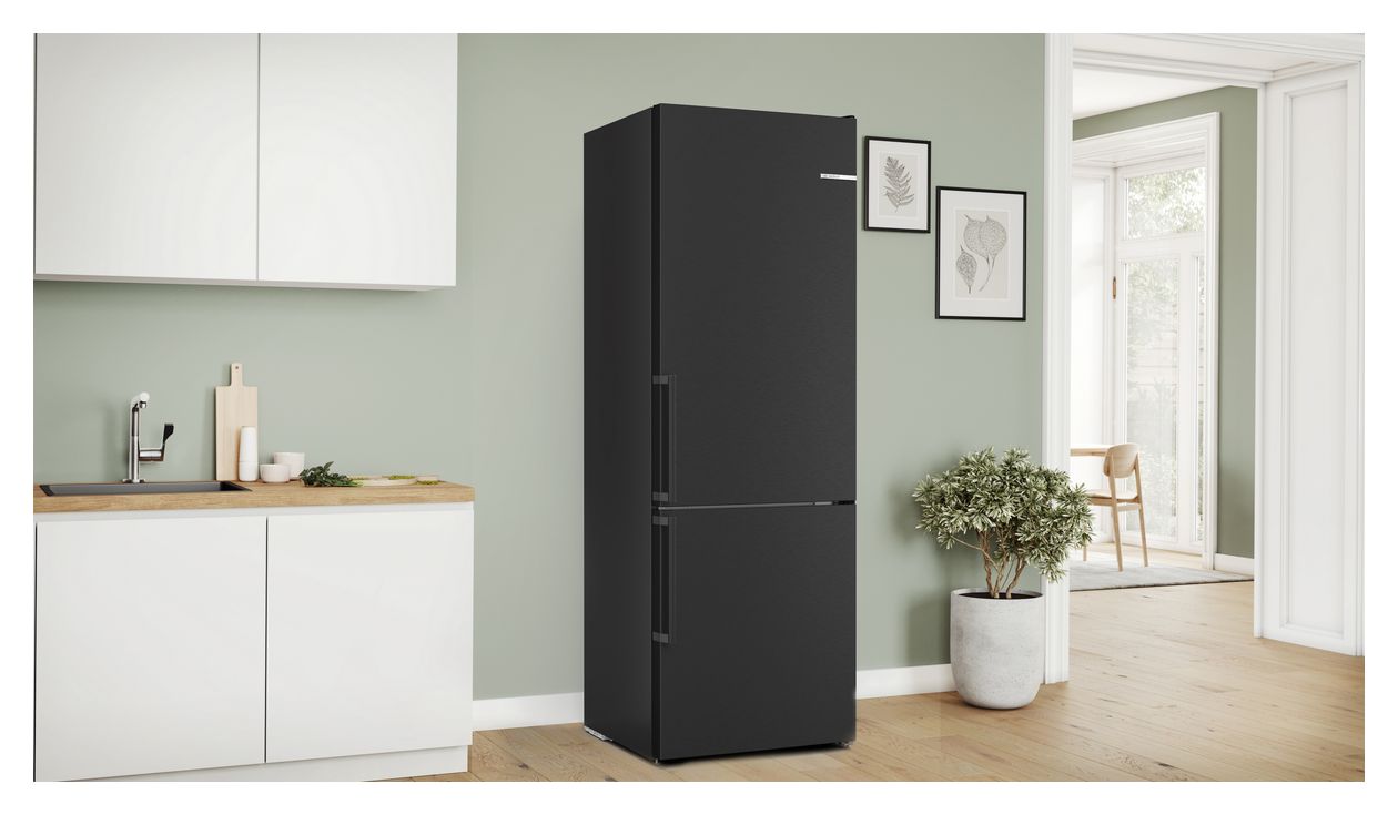 Serie 4 KGN49VXCT 311 l / 129 l Kühl-Gefrierkombi freistehend NoFrost 178 kWh Jahr  (Edelstahl) 