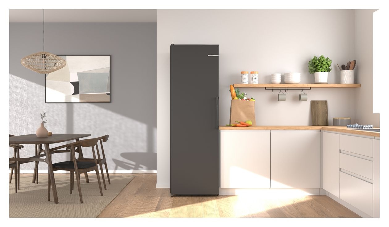 Serie 4 KSN36VCCG 402 l Kühlschrank freistehend EEK: C 110 kWh Jahr NoFrost  (Grau) 